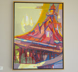 Oil Painting - Architectural Temple, California, 1116