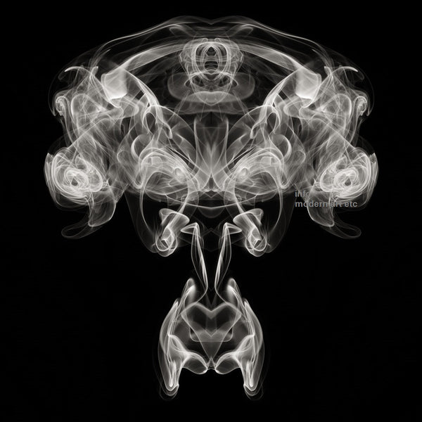 Black and White Abstract Art - "Smoke" Photography