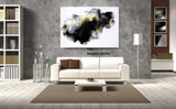 Large Abstract Art on Glass   - SOLD