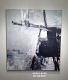 58x50 in. Large Oil on Linen - monochromatic beauty