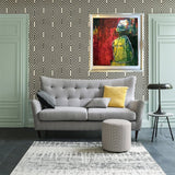 Large Oil on Paper - Vessel Red