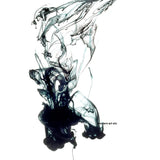 Abstract Photography - black and white smoke fluid rings of sultry