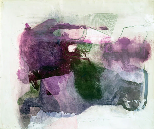 30 X 40" - Seattle Slew - Mixed Media on Paper