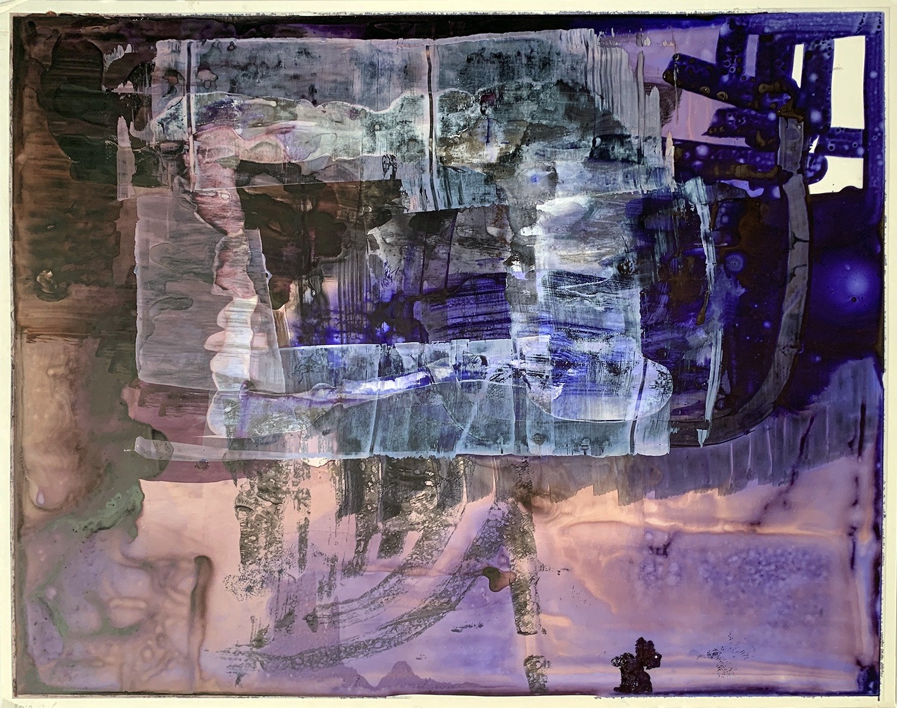 25 7/8 X 20 3/8" - Daylight- (Indigo) - Ink on Mylar