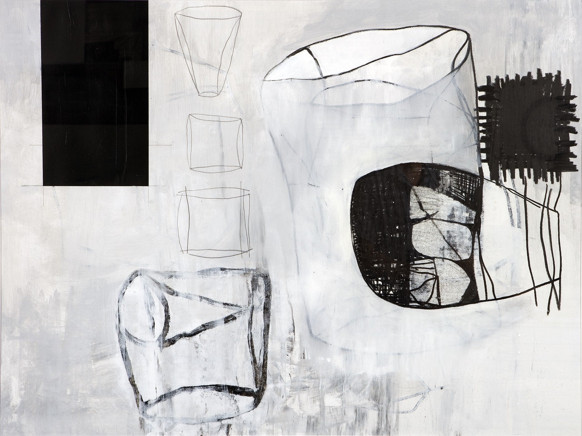 34 x 43 5/8" - Footprints I