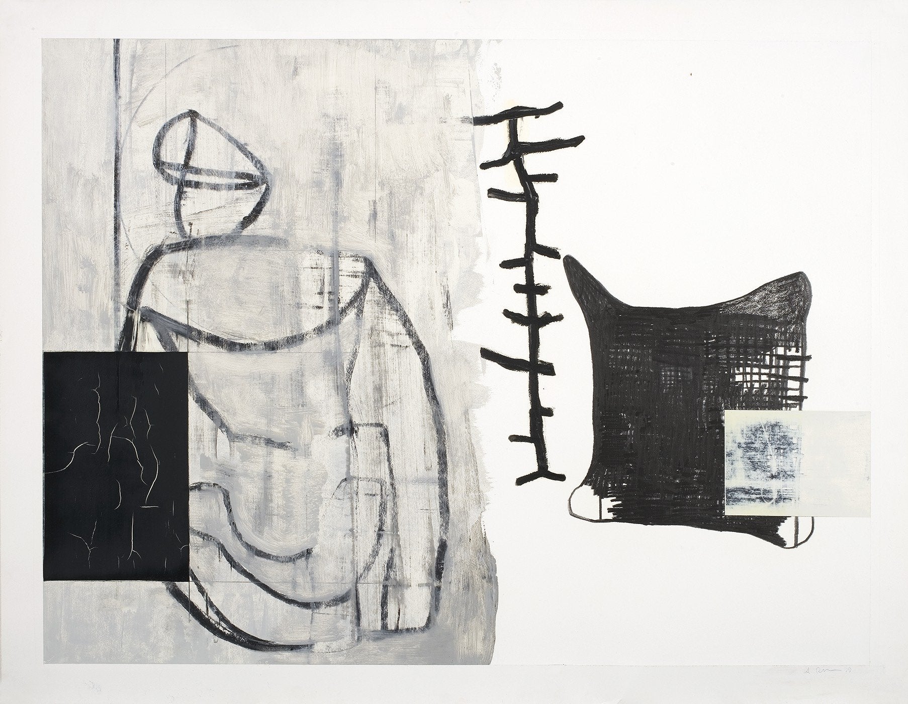 34 x 43.75" - Footprints III