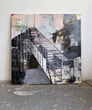 56 X 56" - Chamonix - Oil on Canvas