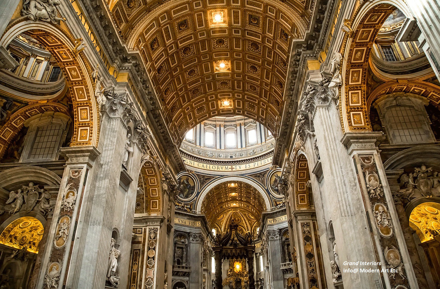 Architectural Interiors -   Grand interiors, Europe - Large photography - Framed - Installation ready