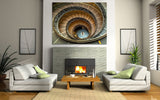 Architectural Interiors - Spiral Stairs II - Europe - Framed - Installation ready
