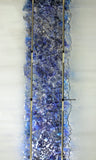 Large Abstract Art on Glass - Katiff Blue