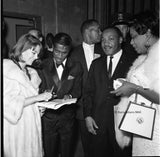 Icons and people - Rev. Dr. Martin Luther King Jr. with Sammy Davis Jr., and Natalie Wood, Los Angeles, Calif. 1963