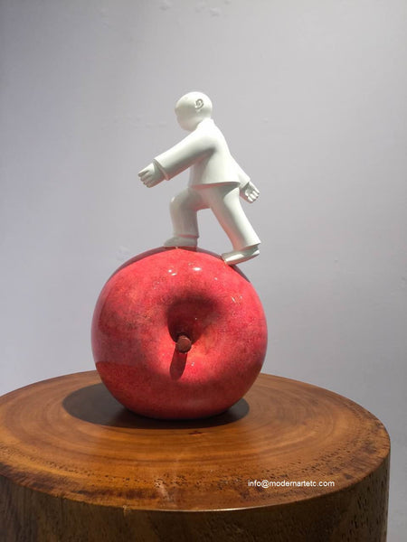 Xie Ai Ge's Apple Series - Small Fibre Glass Sculpture - SOLD