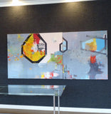 48 x 104 in. / 4 x 8.6 ft (2 panel) "Chromatic Fantasy" Large Oil on Linen