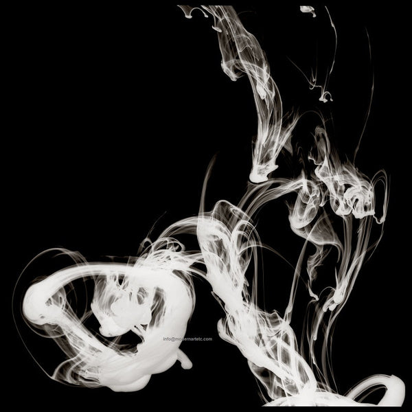 Abstract Photography - Smoky Rings of Sultry (black and white)
