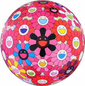 SOLD  -  Pink Flower Ball 3D - There is Nothing Eternal in This World