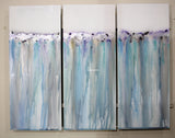 Large Abstract Art on Glass   - SOLD