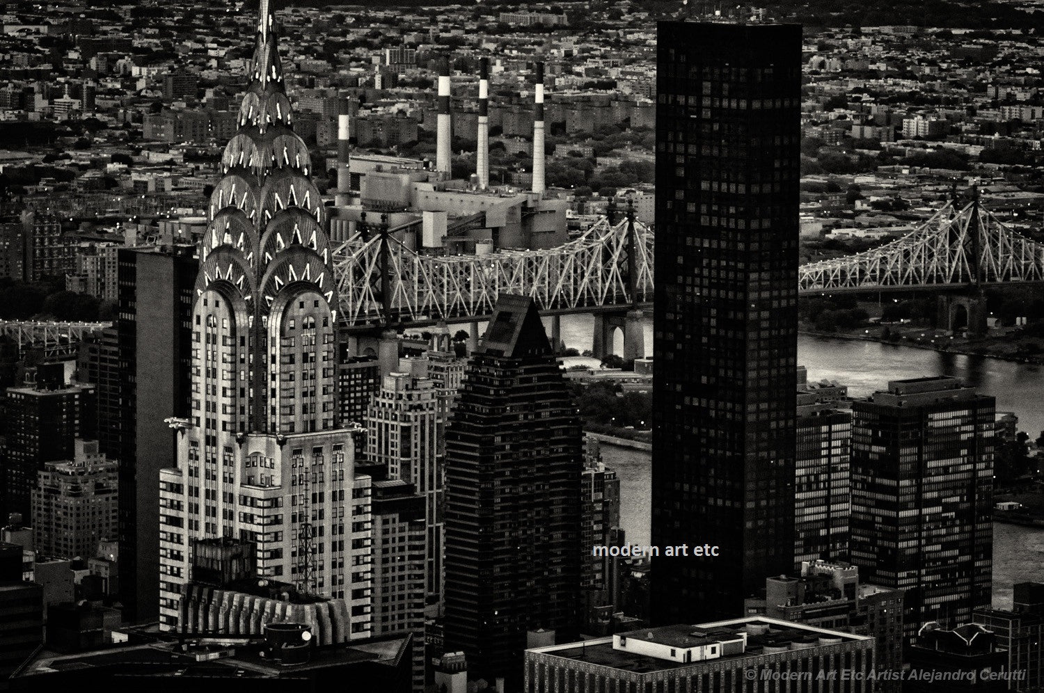 New York City Skyline (black and white 17)