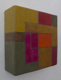 Abstract oil painting - Architectural forms - 8x8x2.75 in.  Stephen Cimini