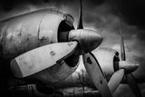 Vintage airplanes art photography - One - installation ready - contemporary frame