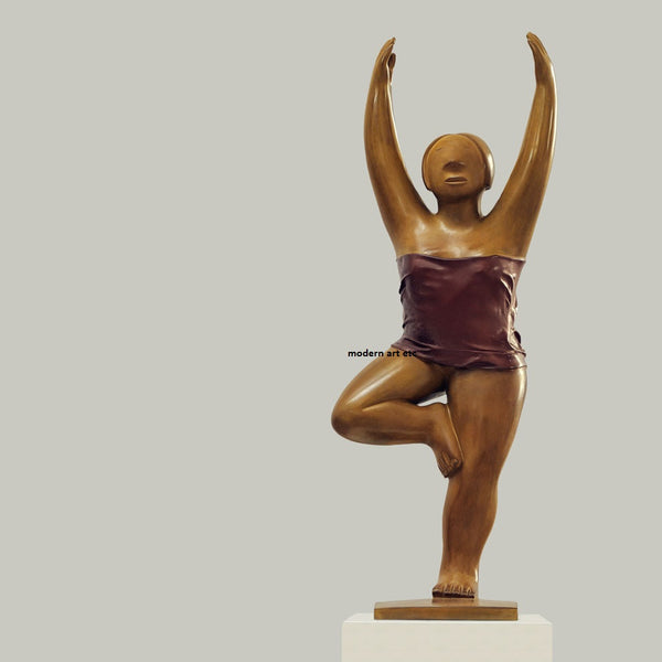 Contemporary Bronze Sculpture - "Yoga Series - No. 6"  2009